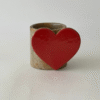 Pocillo Corazon Rojo